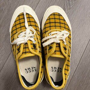 Good News Plaid Sneakers Size 7 (UK4)